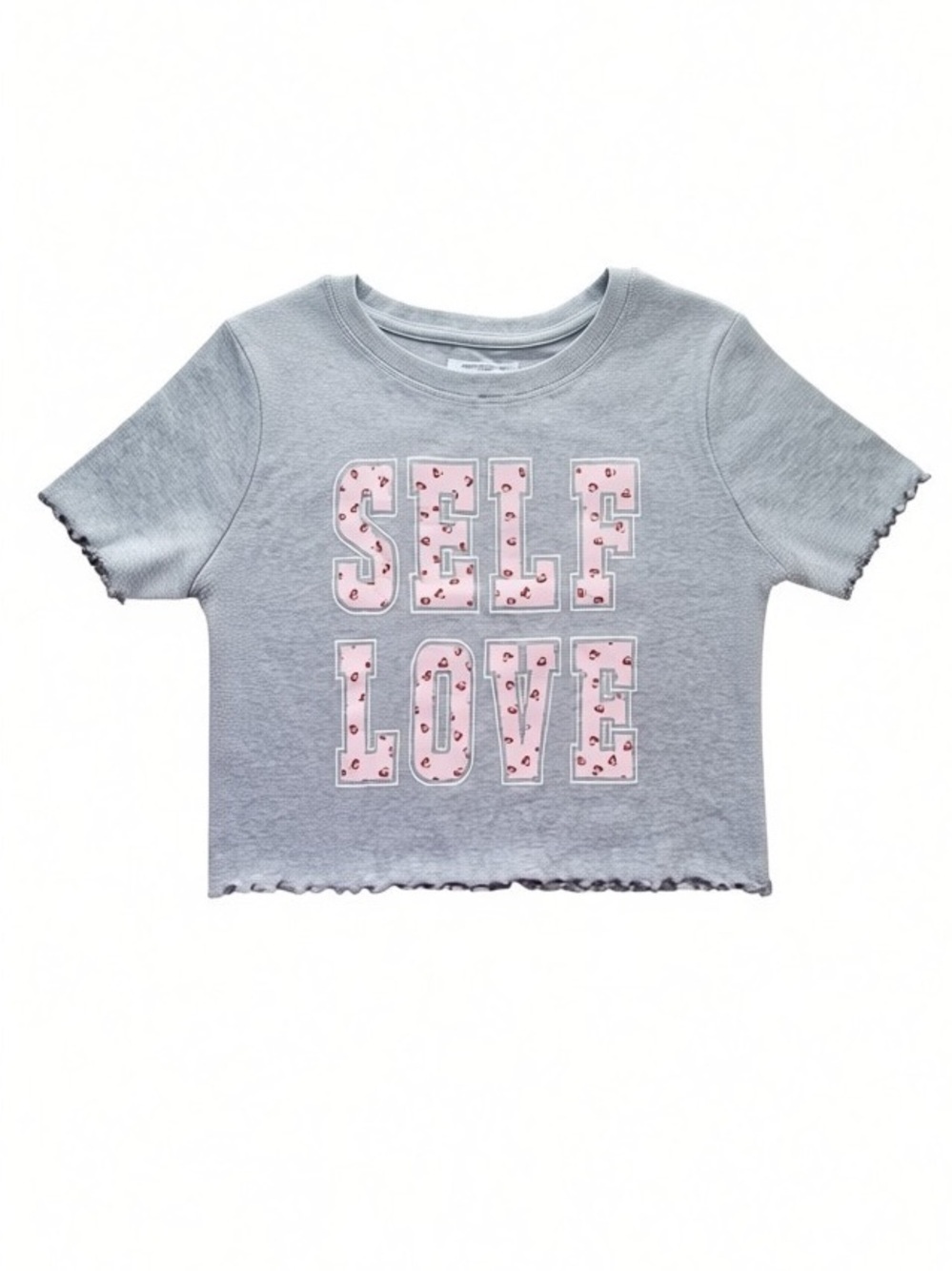 Grayson Threads The Label Cropped Top Scalloped Hem Line Sz L Jr. | NWT